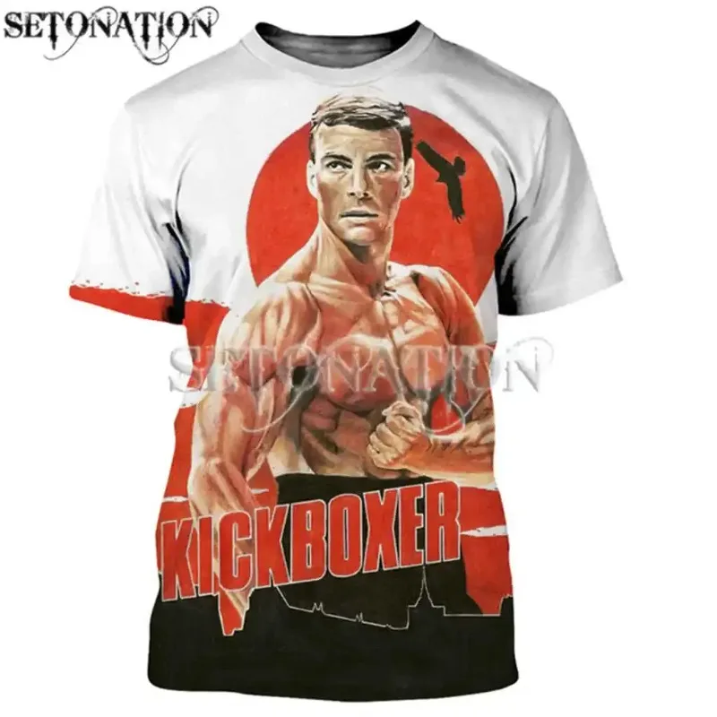 

Летние топы Jean Claude Van Damme Bloodsport Мужские и женские футболки с 3D принтом, футболки в стиле Харадзюку, уличная одежда