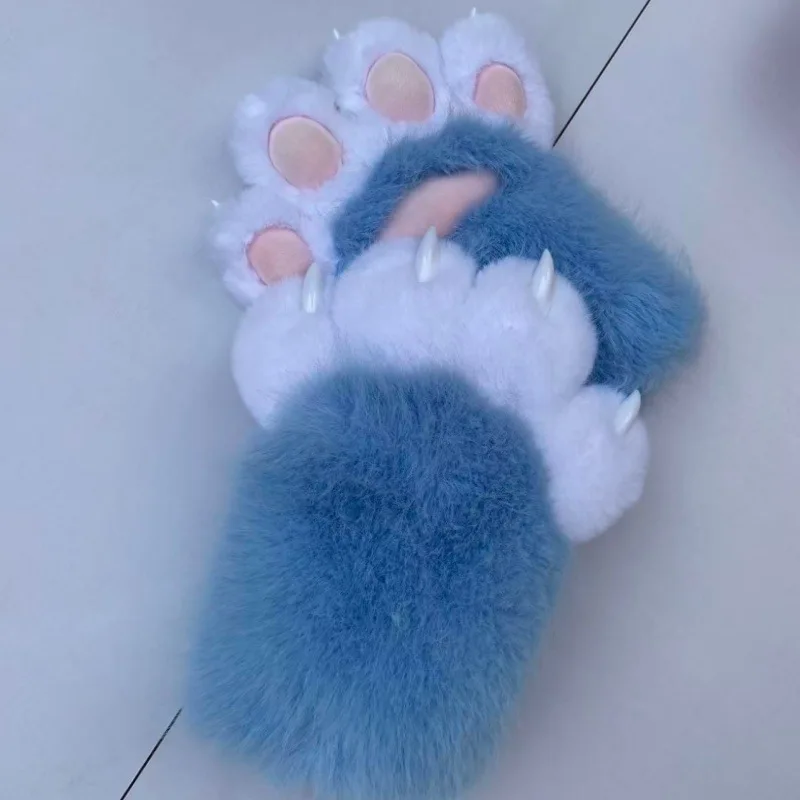 Cat Claw Gloves Plush Cosplay Beast Costume Simulation Pad 3
