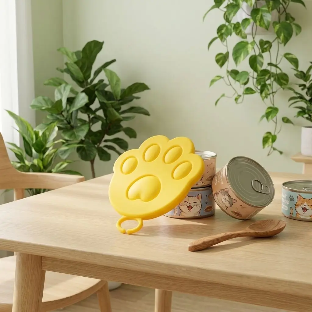 Cat Can Silicone Lid Reusable Pet Food Can Sealing Cover Universal Fresh Keeping Cap For Cat Dog Daily Feeding Storage Dustproof view 6