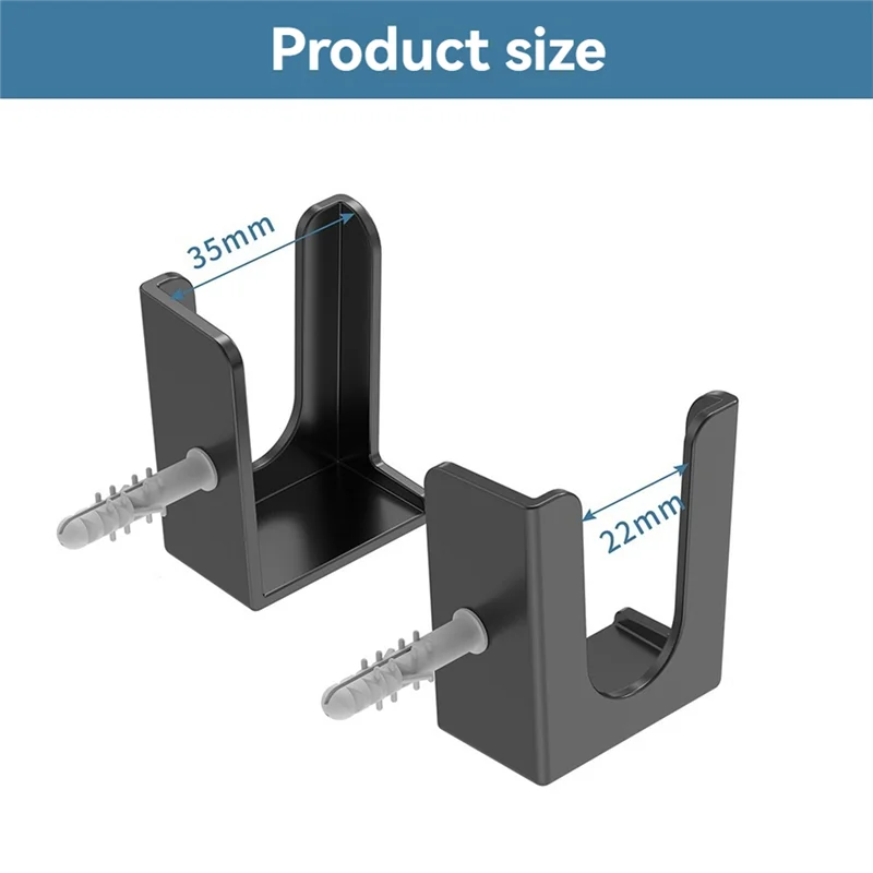 A97I-Supporto per presa multipla a parete Supporto da parete per presa multipla Tablet Telefono cellulare Staffa autoadesiva o senza punzonatura