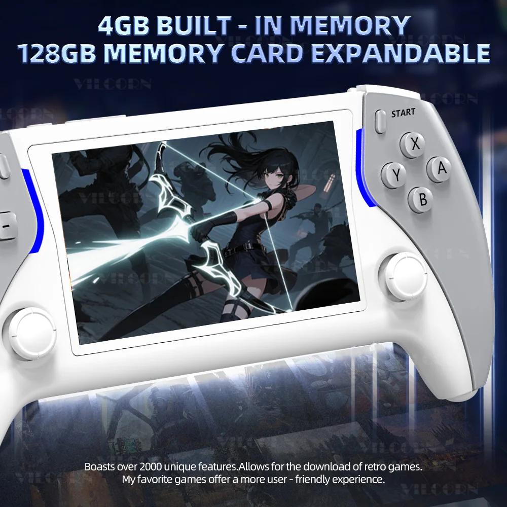 VILCORN Project X Pro Handheld Game Console for PSP PS1 SNES Emulators Portable Consoles Retro Drive Pocket Video Games for Boy