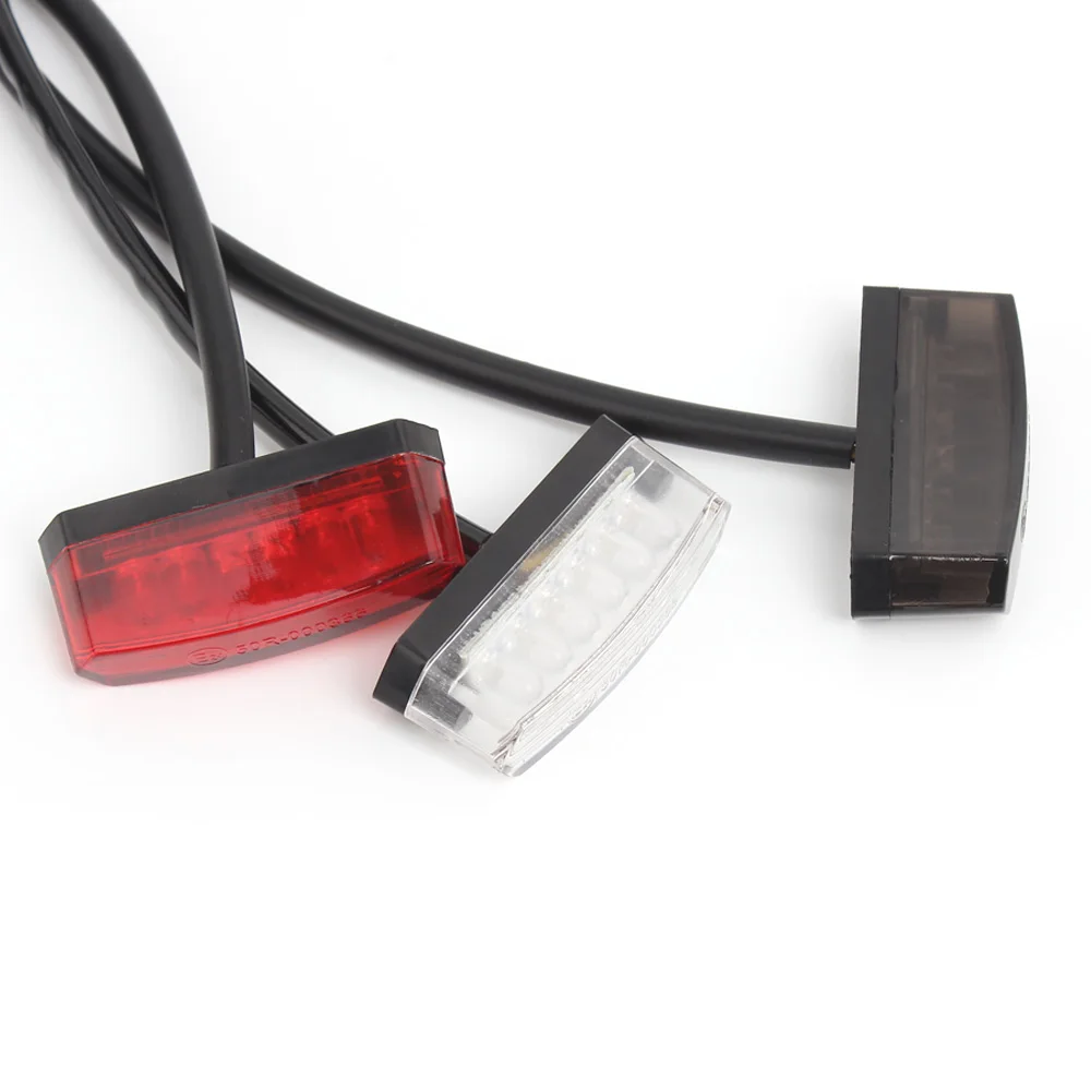 Motorcycle Mini 6 LED Tail Light Rear TailLight Brake Stop Indicator Lamp  Universal For Harley Yamaha Suzuki Chopper