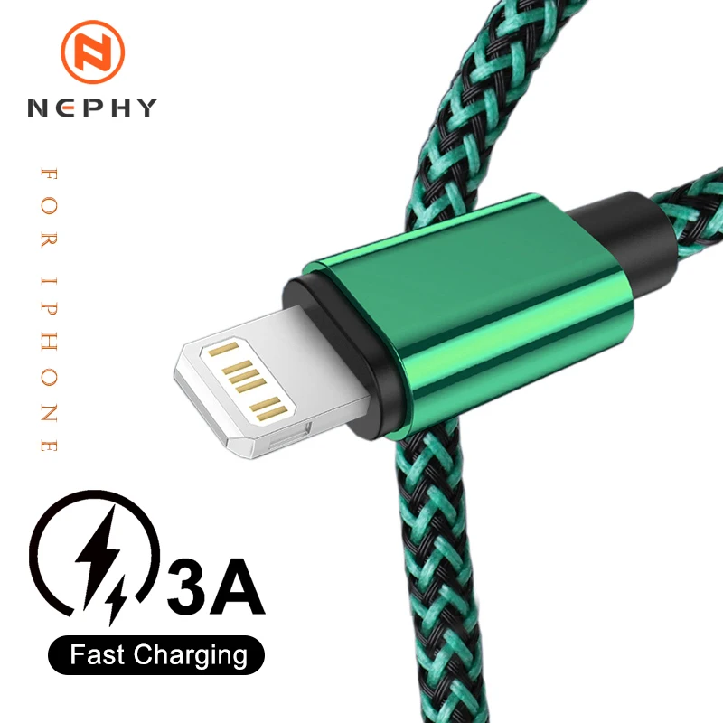

3A USB Cable For iPhone 11 12 13 14 Pro Max Xs X XR 6 6s 7 8 Plus SE iPad Fast Charging Data Cord Origin Charger Short Long Wire