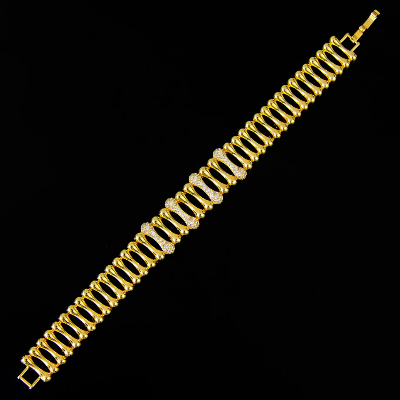 Arabisches Mode-Manschettenarmband, 21 Karat vergoldet, Oman, muslimische Brautarmbänder, Algerien, Damen, Hochzeit, Party, Vintage-Schmuck – Detail 11