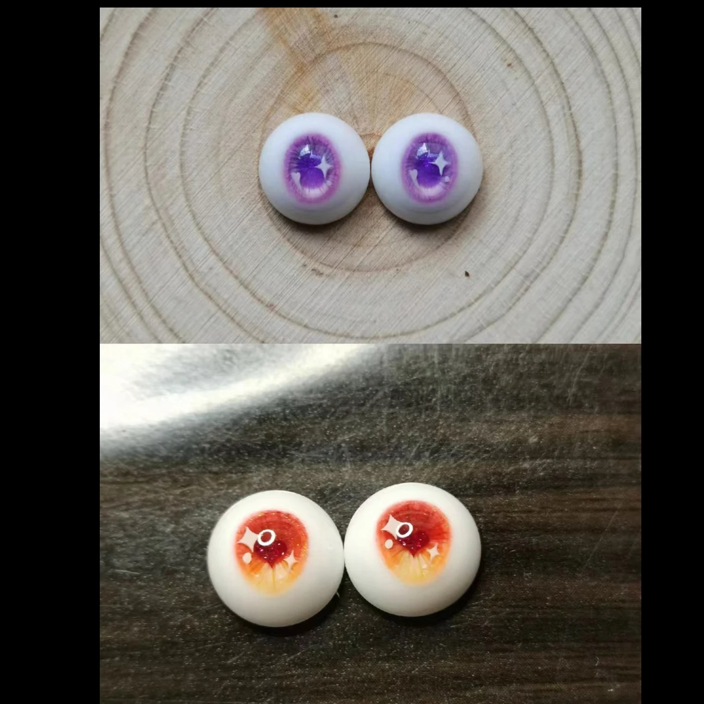 Anime Doll Eyes Resin 8/10/12/14/16/18/20/22/24mm Handmade Doll Accessories Eyeball For 1/3 1/4 1/6 OB11 BJD Doll Plaster Eyes