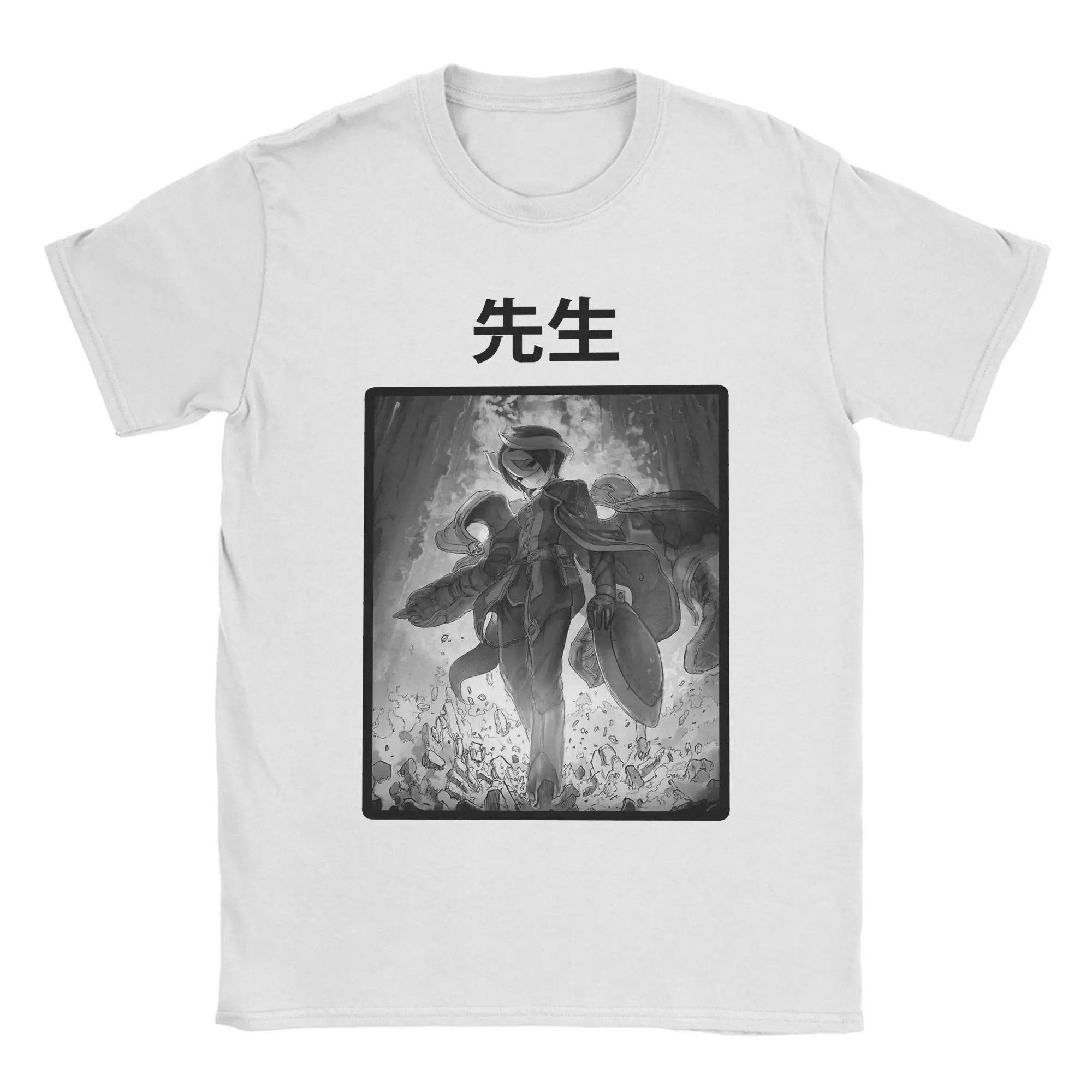 

Men OZEN Made In Abyss T Shirts Cotton Clothes Summer Y2K Casual Short Sleeve T-Shirt O Neck Hip Hop Tee Shirt Large Size