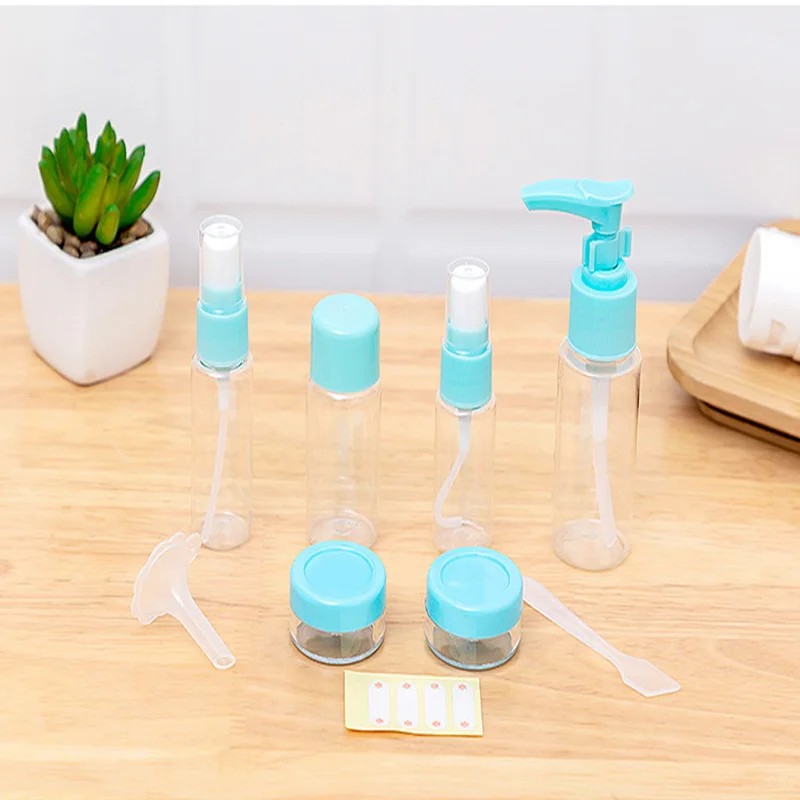 7Pcs Travel Bottles Accessories Portable Leak Proof Squeezable Size Containers Travel Essentials Sets