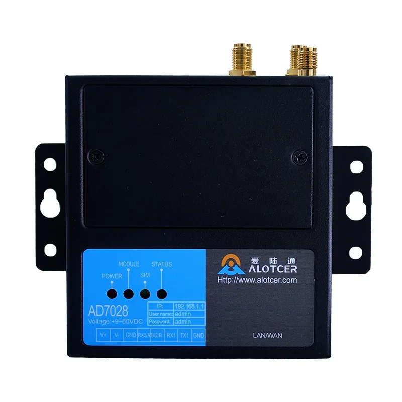 

AD7028D Industrial Router 2 LAN cellular 5G 4G 9-60VDC for Power grid Scada