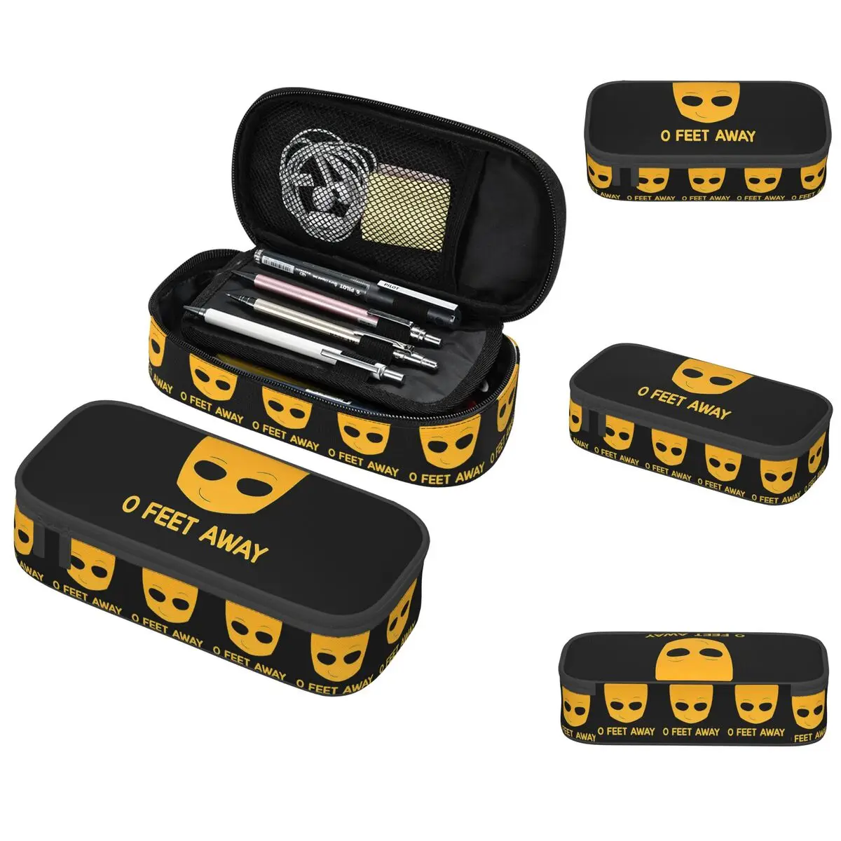 

Grindr Zero O Feet Away Pencil Case for Boys Girls School Pen Box Pencil Bag Stationery Supplies Pen Holder Bag