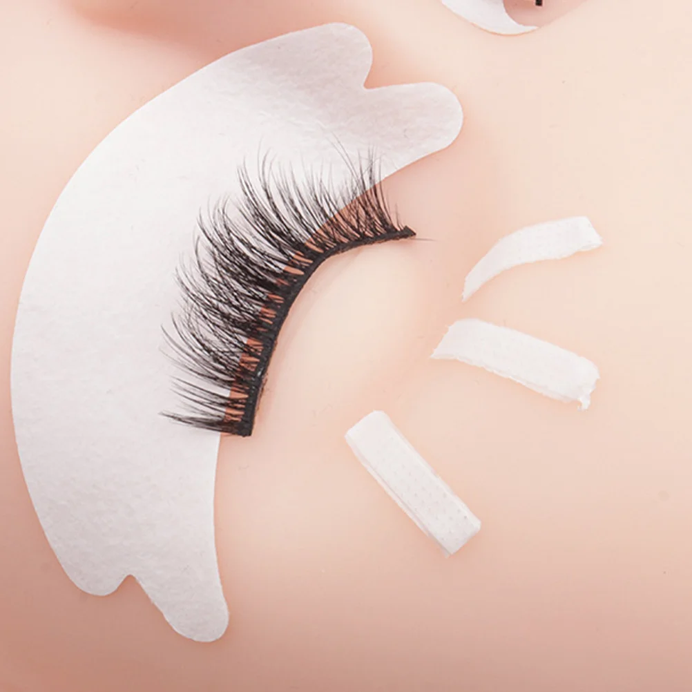 

10Pcs Eyelash Isolation Tape Non-Woven Fabric Breathable Adhesive Lash Extension Tapes for Salon Home Use Under Eye Protection