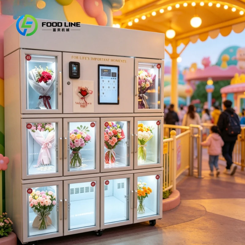 Customized Automatic Flower Vending Machine for Event Outdoor Floral Banquet Vending Machine with Temperature Regulation