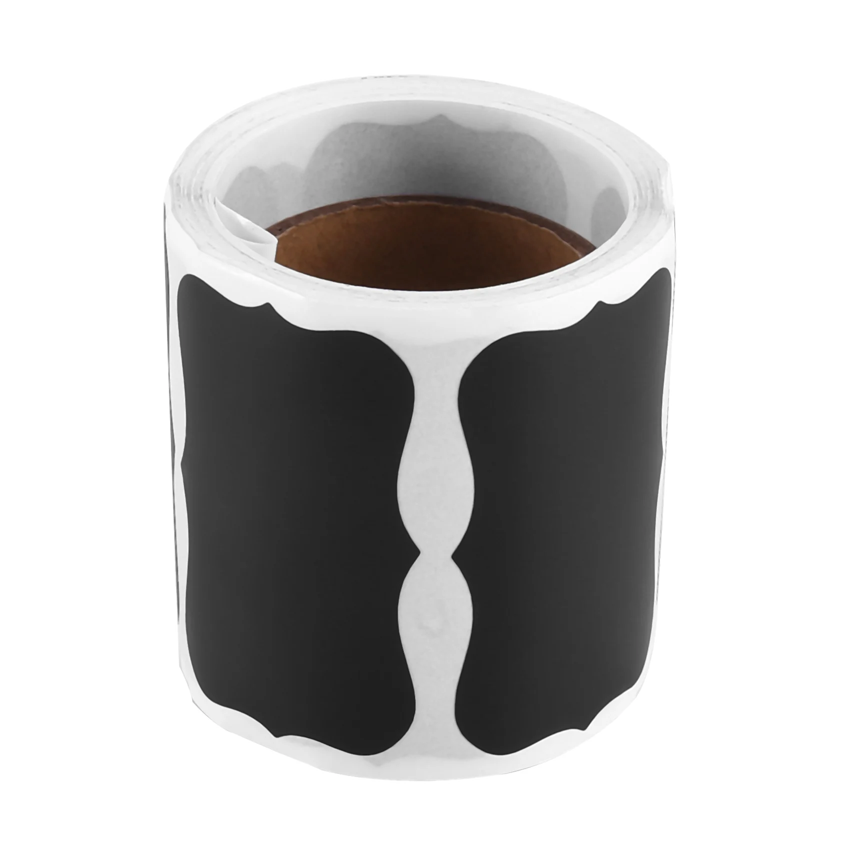 ملصقات سبورة مطورة على شكل متموج، ملصقات سبورة مستطيلة قابلة للمسح وإعادة الاستخدام مع قلم طباشير سائل واحد، 150 قطعة