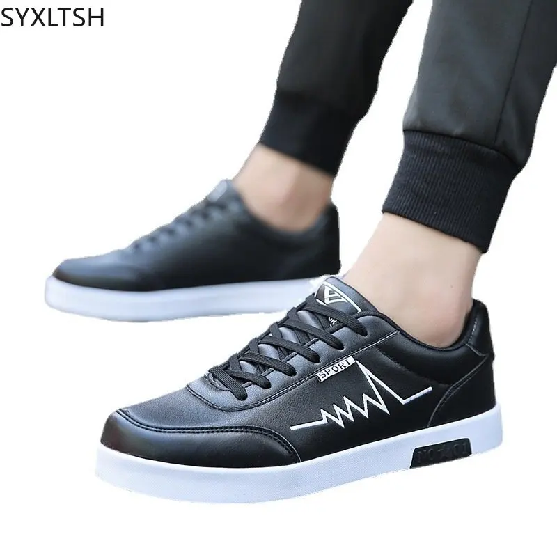 Sapatos de couro casual masculino, marca de luxo, moda, 2024