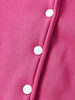 Ins Children's Clothing Girls' College Style Knitted Cardigan Color-Block Casual Spring and Autumn Baseball Jacket Girls' Color-Block Fashion College Style Top 4