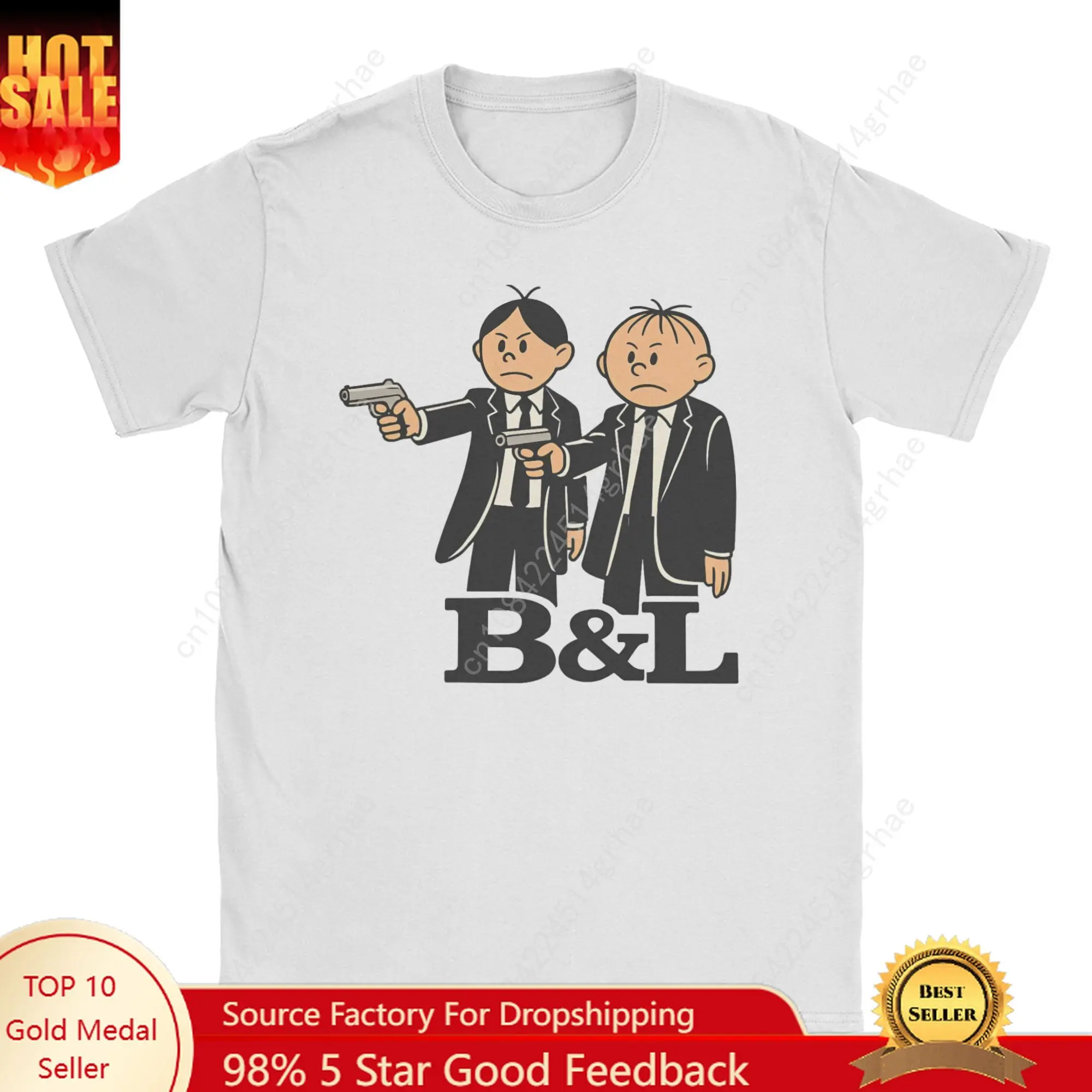 

Novelty Boleks and Loleks T-Shirt for Men Round Collar Pure Cotton T Shirt Funny Short Sleeve Tees Big Size Clothing