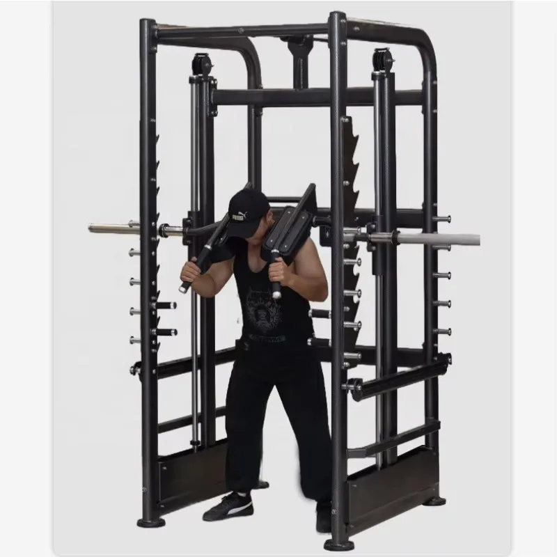Muscle Training Gym Equipment 3D Smith Machine Multi Functional Squat Rack Commercial Gym Smith Machine