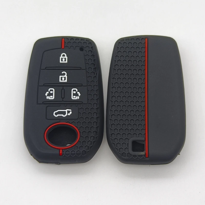 Xinyuexin Silicone Car Key Cover Case Fob for Toyota Vellfire Previa Tarago Alphard 30 Series 2015 - 2019 2 Pcs/ Lot