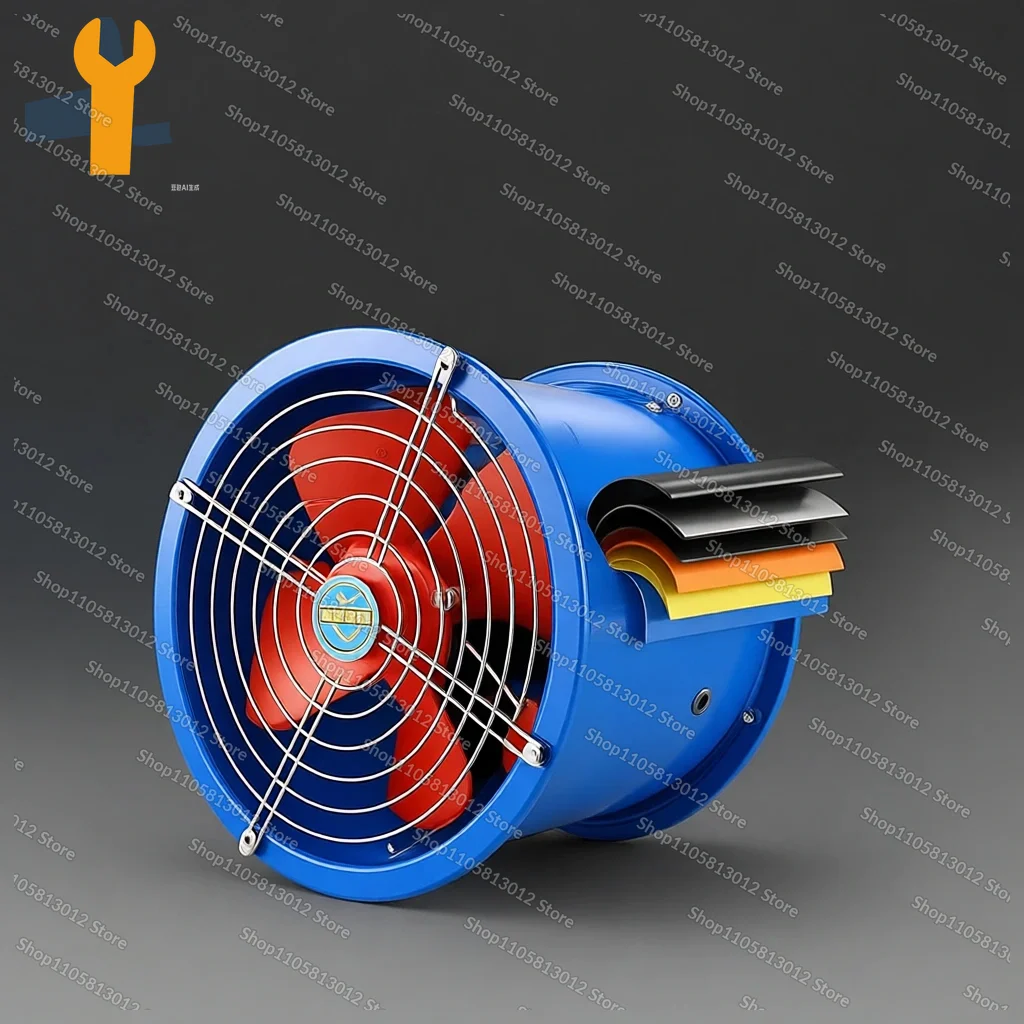 Large air volume ultra-bass industrial exhaust fan axial flow fan exhaust fan farm