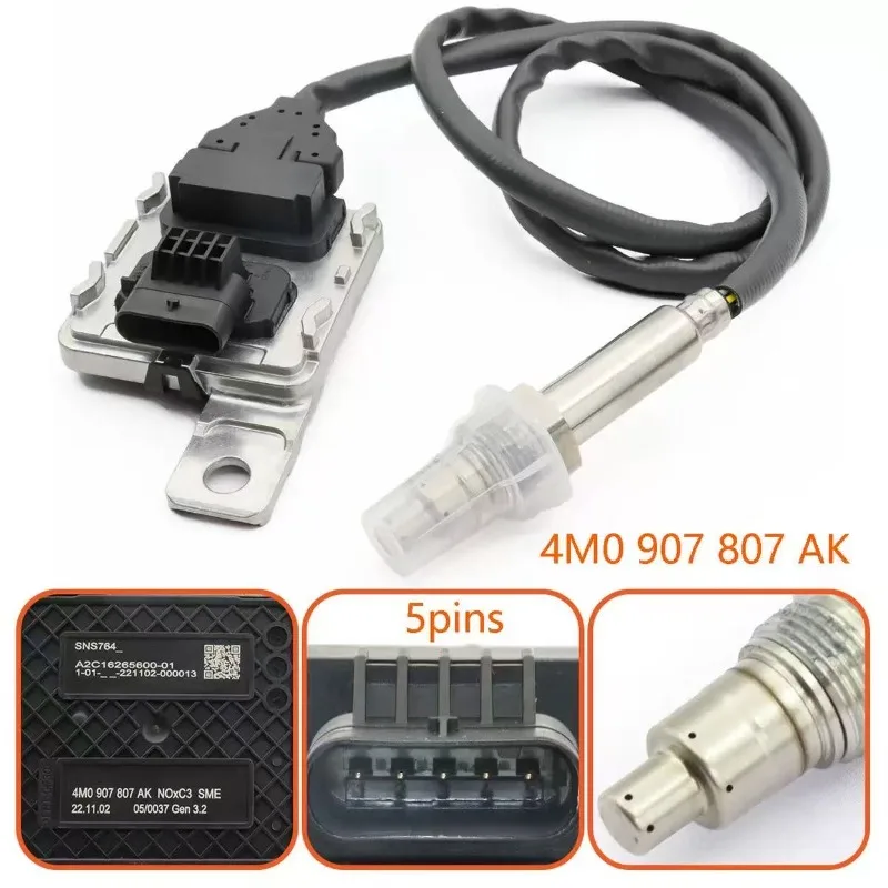

4M0907807AK Датчик Nox Датчик оксида азота для Audi Q7 Q8 VW Touareg 3.0 4.0 TDI 2016-2021 4M0 907 807 AK