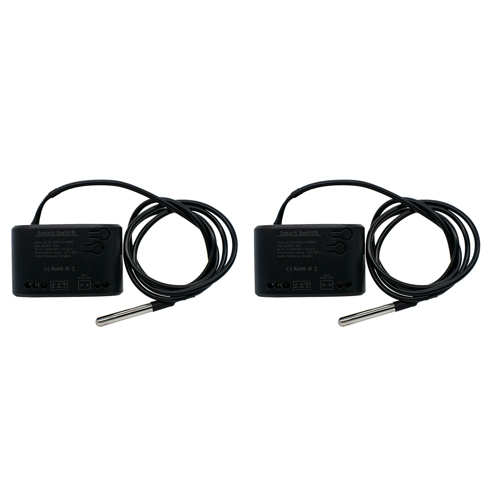 

JABS-2X Tuya Smart Temperature Switch Wifi Smart Home Relay Intelligent Thermostat With Energy Consumption Monitor AC 85-250V