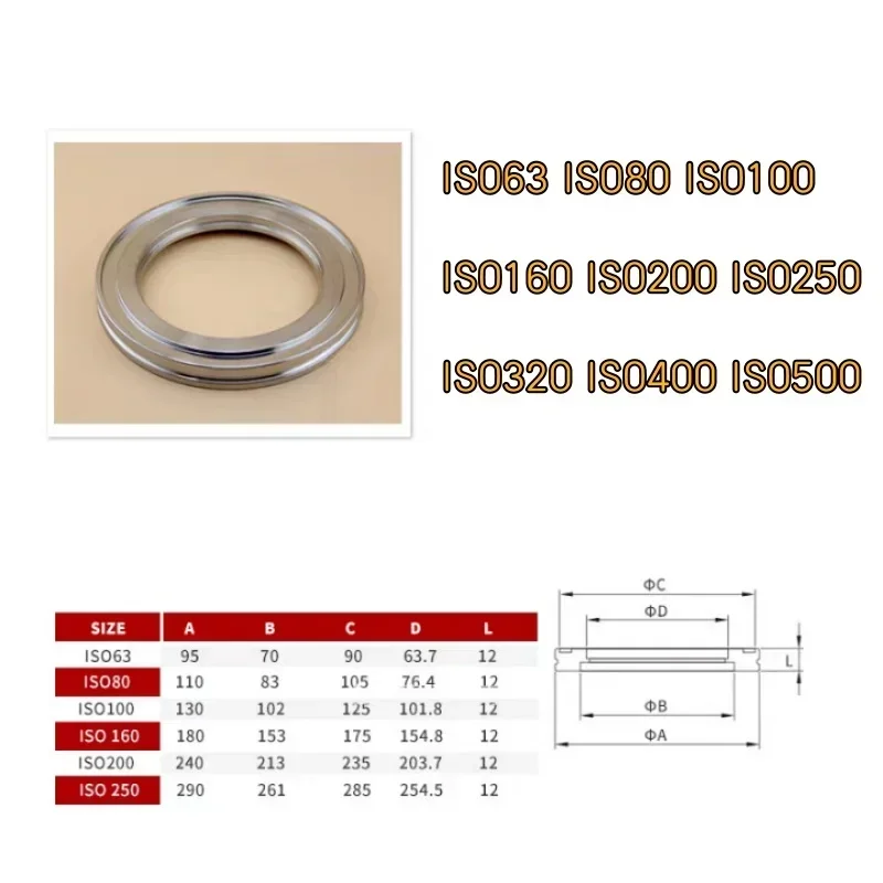 ISO flange, vacuum welded flange, ISO pipe flange chuck connection joint, 304SS, ISO63，ISO80，ISO100，ISO125，ISO160，ISO200，ISO250