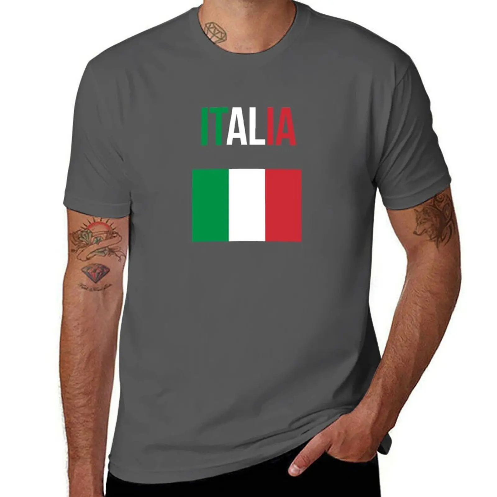 

Italia Italian Flag T-Shirt t shirts for man cotton soft t shirt for man T-Shirt