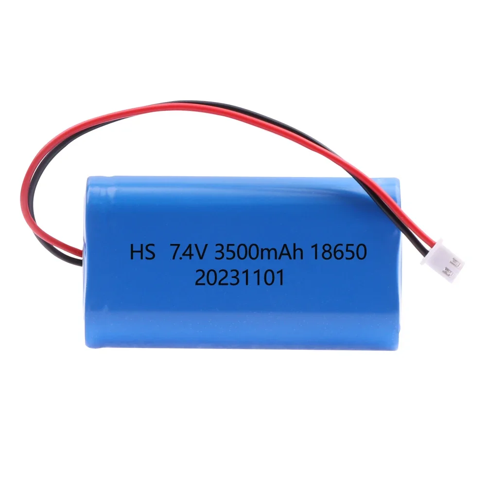 Rechargeable 7.4V 2S 18650 LiFePO4 Battery Pack 1500mAh 3000mAh 3500mAh 4000mAh with Plug for Compatible Devices
