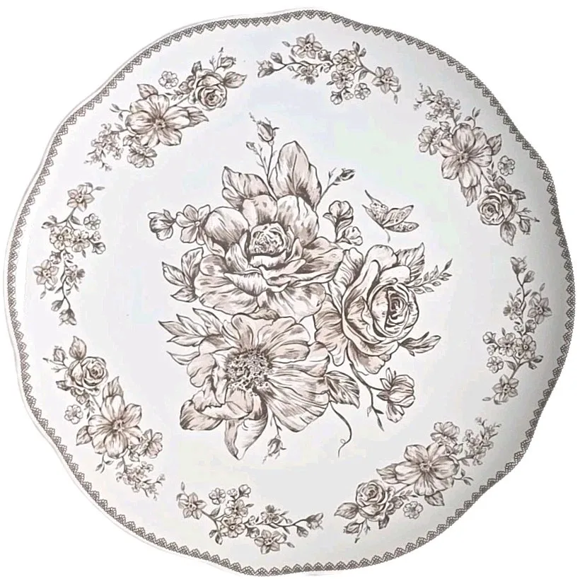 

Набор из четырех (4) тарелок Pioneer Woman ~ AGATHA BROWN ~ 10,5 дюймов, из каменной керамики