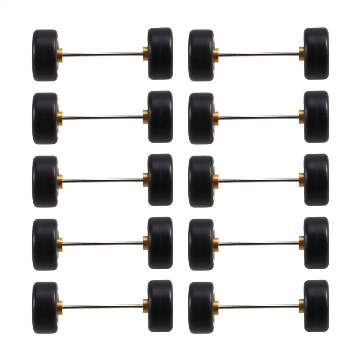 Compatible 5Pair 1/64 Wheels and Tires 11mm Rubber Tyres Rims CE28 BBS LMR FUCHS Parts for 1:64 HW Diecast Car Models