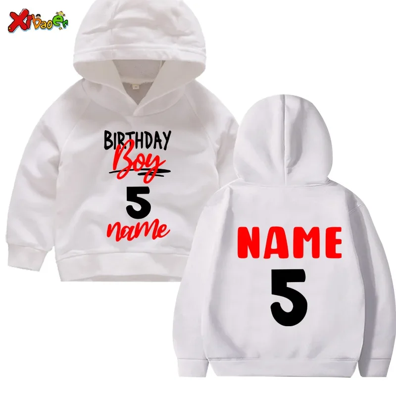 الصبي الأحمر عيد ميلاد هوديس الأولاد بلوزات طويلة الأكمام قميص حفارة عيد ميلاد هوديس 2025 طفل رضيع 3rd عيد ميلاد أنا 6 #3