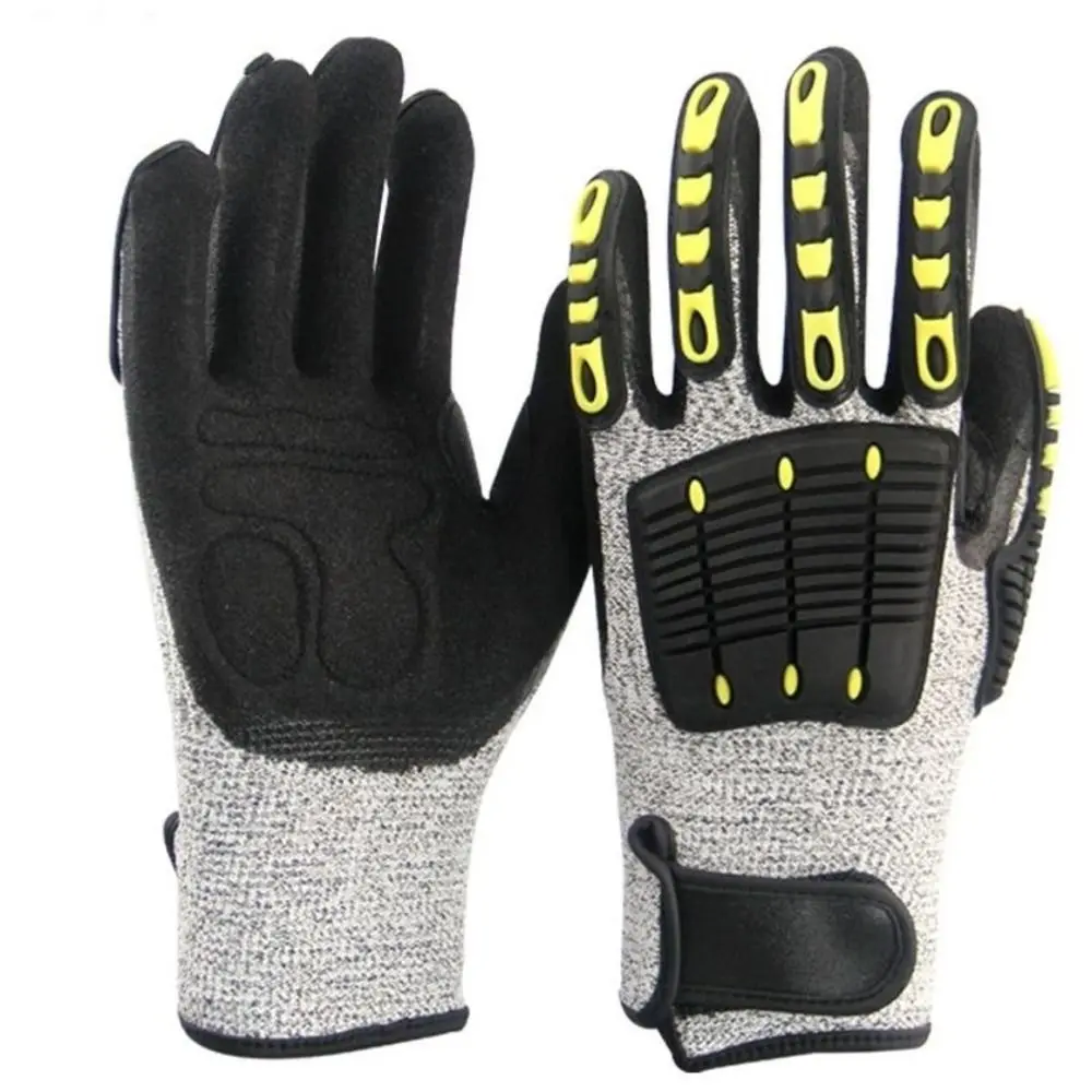 1Pair Anti-vibration Protection Working Gloves Anti-smashing Outdoor Rescue Anti-collision Gloves S/M/L/XL/2XL Level 5 Anti-cut