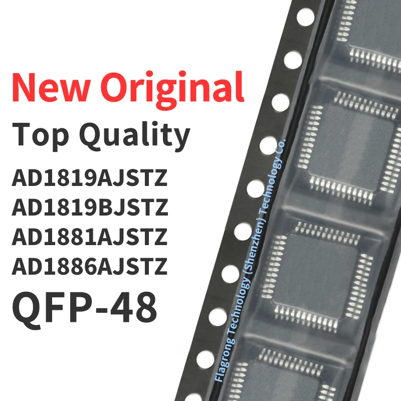 (1 Piece) AD1819AJST AD1819BJST AD1881AJST AD1881AJSTZ AD1886AJST AD1886AJSTZ QFP-48 AD1819A AD1819B AD1881A New Original Chip