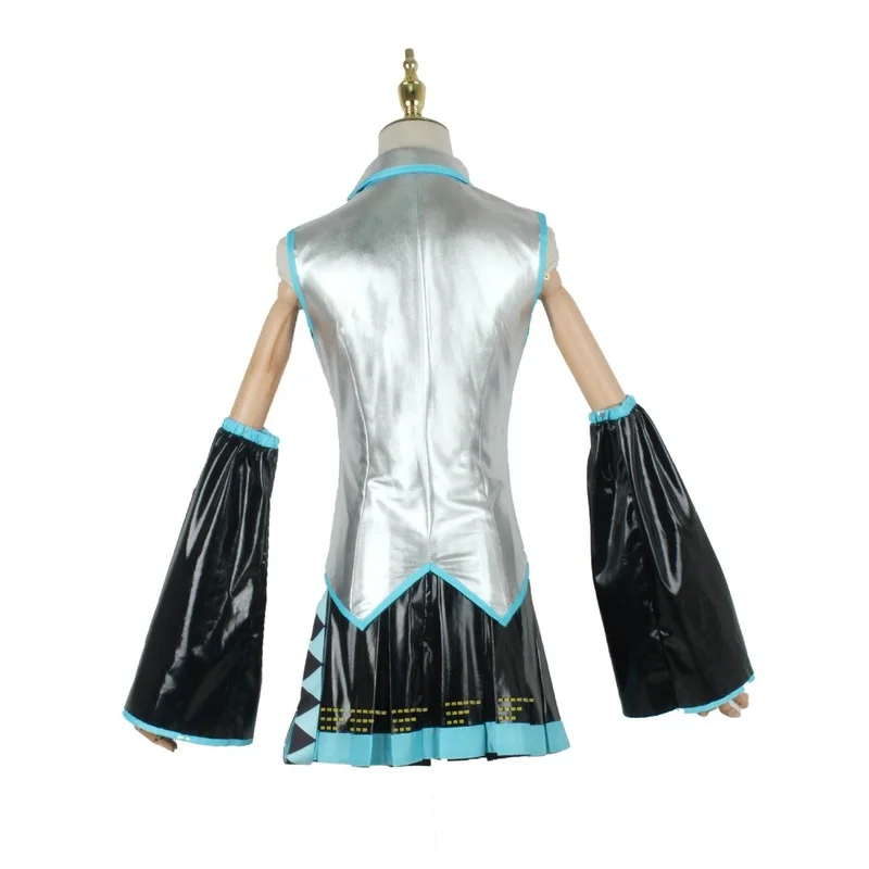 Perruque de Cosplay Miku, accessoires de Costume d'anime d'halloween, robe Midi pour débutant, Future Miku, cadeau