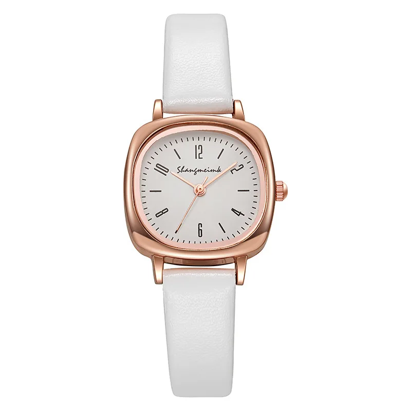 

Новые квадратные минималистичные женские часы, простые студенческие модные часы с маленьким циферблатом, винтажные роскошные деловые кварцевые наручные часы с поясом