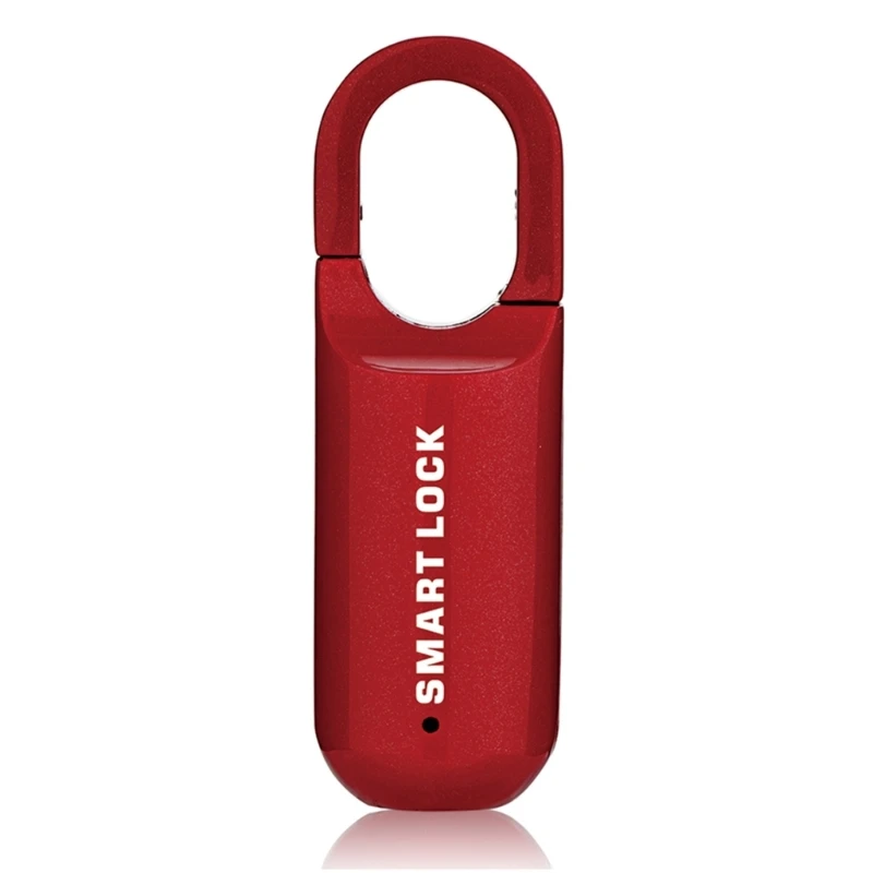 E5BE Fingerprint Padlock Cabinet Keyless Household Suitcase Drawer Travel Cases Drawer Padlocks Aluminum Alloy Material