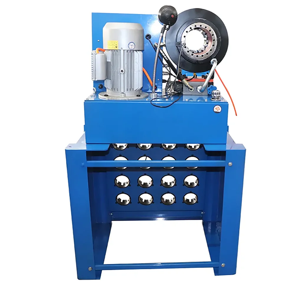 Piegatrice automatica per tubi in gomma 3KW Macchina per pressatura per tubi idraulici MJ52T