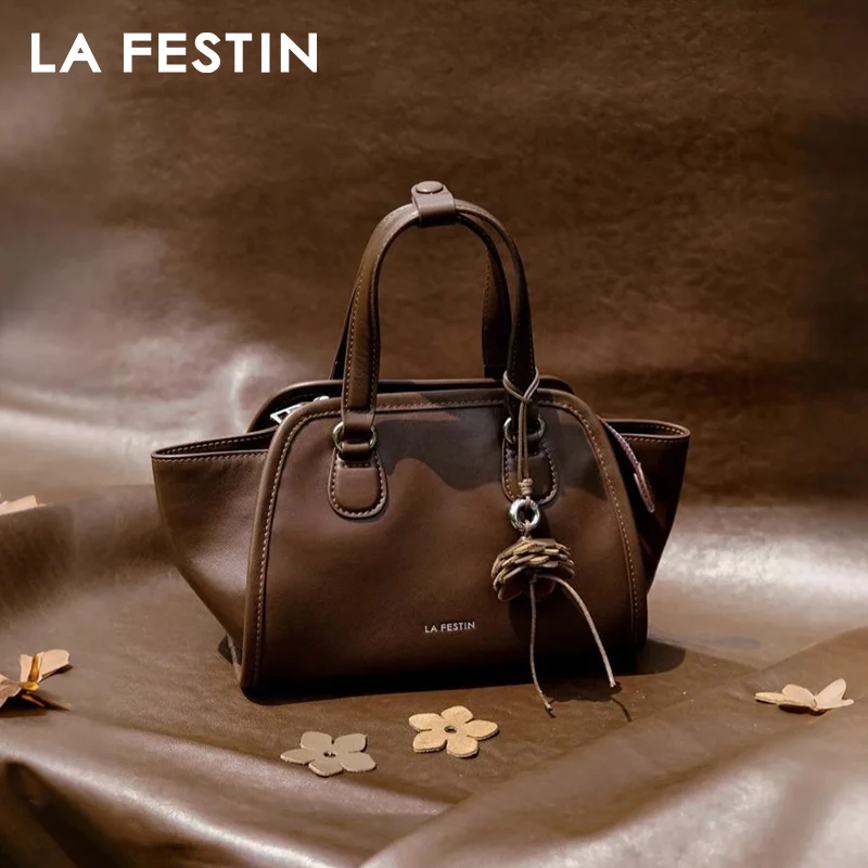 

LA FESTIN Original Brand Women's Bag Shoulder Bag Leather Handbag 2025 New Dumpling Bag Fashion Crossbody Bag Lady Wallet
