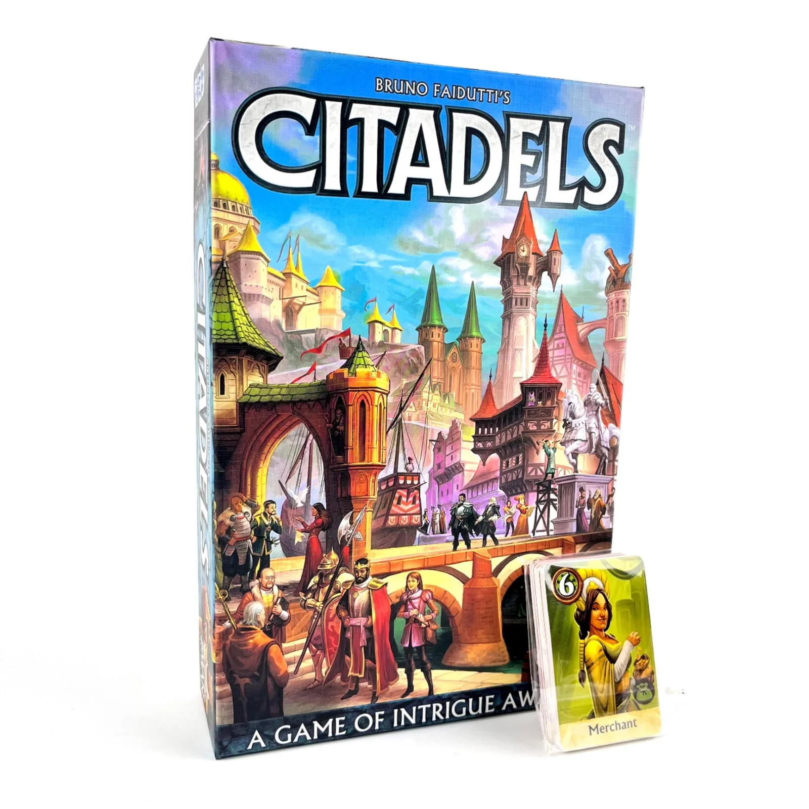 Citadels Revised Edition Board Game - Master Builder Showdown! Medieval Strategy Game for Tenns&Adults,  2-8 Players, 30-60 Min