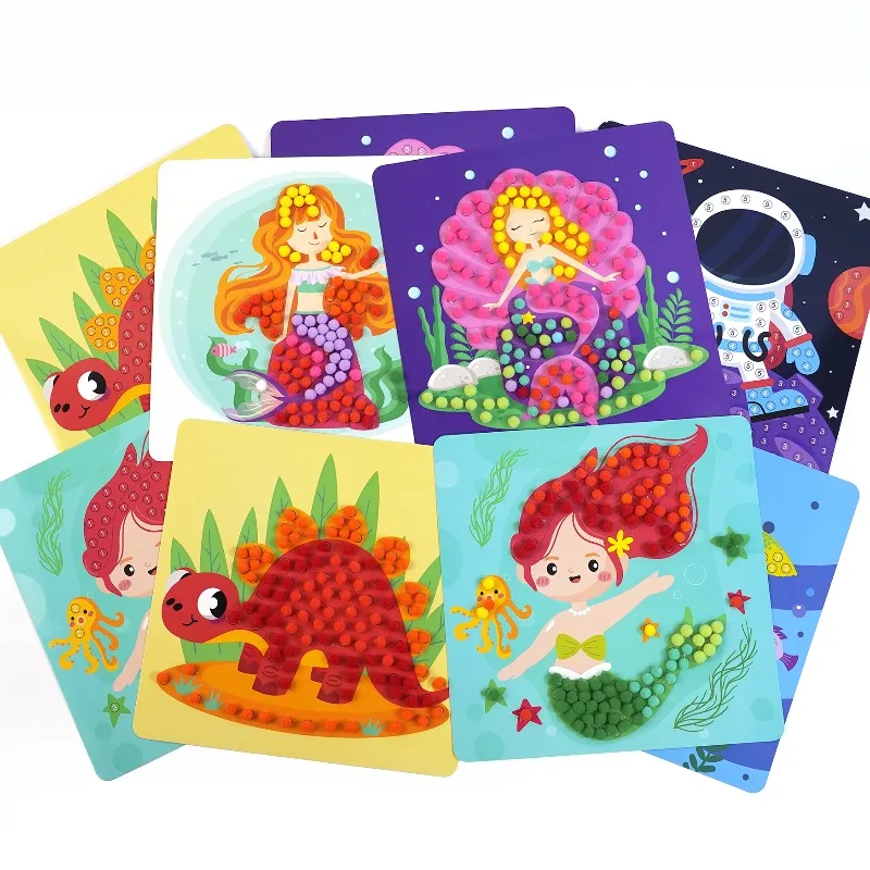 ملصقات اللوحة الإبداعية DIY الحرفية كرات نابضة بالحياة غامض متعة الفن لوازم ديكور المنزل حفلة عيد ميلاد تفضل ألعاب الأطفال #6