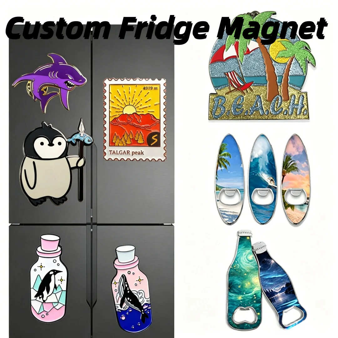 Imán de Refrigerador 3D de Poliresina Personalizado de Fábrica, Imán de Refrigerador con Diseño de Ciudad o País de Italia, Recuerdo Turístico