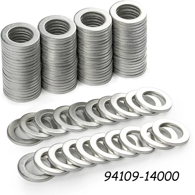 

94109-14000 Oil Drain Plug Crush Washer Gaskets 14mm 9410914000 94109 14000 For Honda CR-V Accord For Acura RDX EL CL