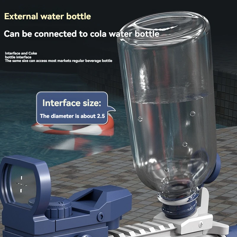 صيف جديد M416 مدفع المياه التلقائي بالكامل لعبة الرماية M416 مدفع المياه معركة الشاطئ الترفيه في الهواء الطلق للأطفال والكبار ل