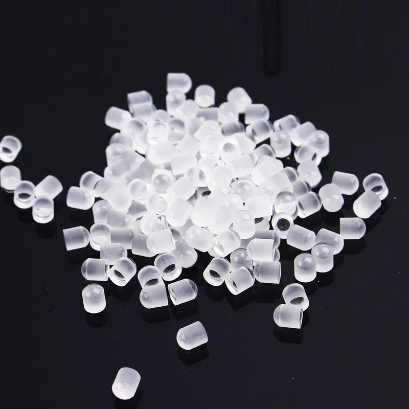 100pcs 5mm Optical Glass Plano Convex Cylindrical Lens Necklace Projection Lenses Magnifying Focusing Lentes DIY Creative Gift