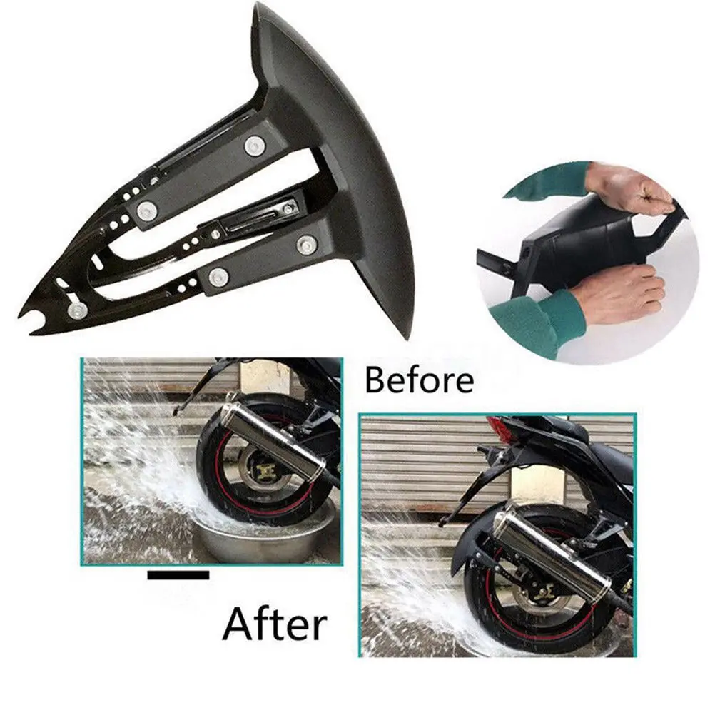 

Motorcycle Back Mudguard Black Universal Rear Cover Prevents Road Debris Mudguard Protects Motorcycle Scooter Accessories
