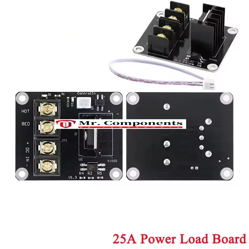 3D Printer Heated Bed 25A 30A Power Module /Hotbed MOSFET Expansion Board Inc 2pin Lead With Cable for Anet A8 A6 A2 Ramps 1.4