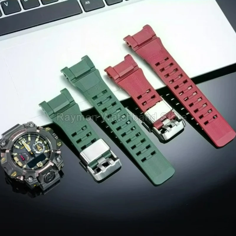 ل كاسيو G-SHOCK Mudmaster الجيل الثالث حجم خاص حزام ساعة اليد مشبك خاص هيبوالرجينيك مقاوم للماء مقاوم للعرق مرن