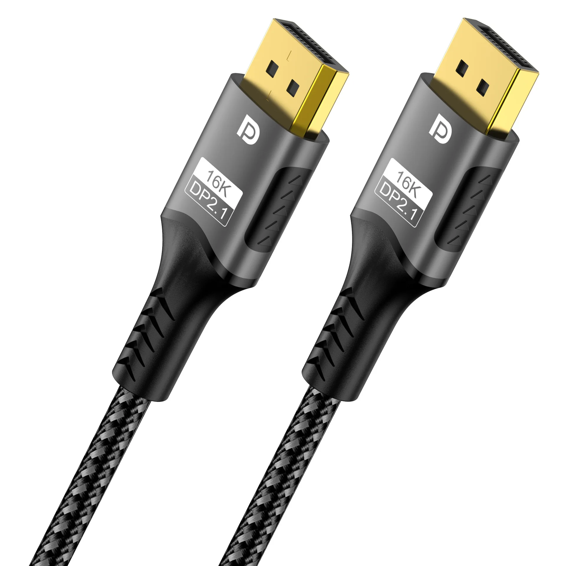 Displayport 2.1 Cable 16K@30HZ DP Cable 8K 120Hz 4K 240Hz 80Gbps Ultra HD Video Audio Cable for Laptop TV Xbox Projector Monitor