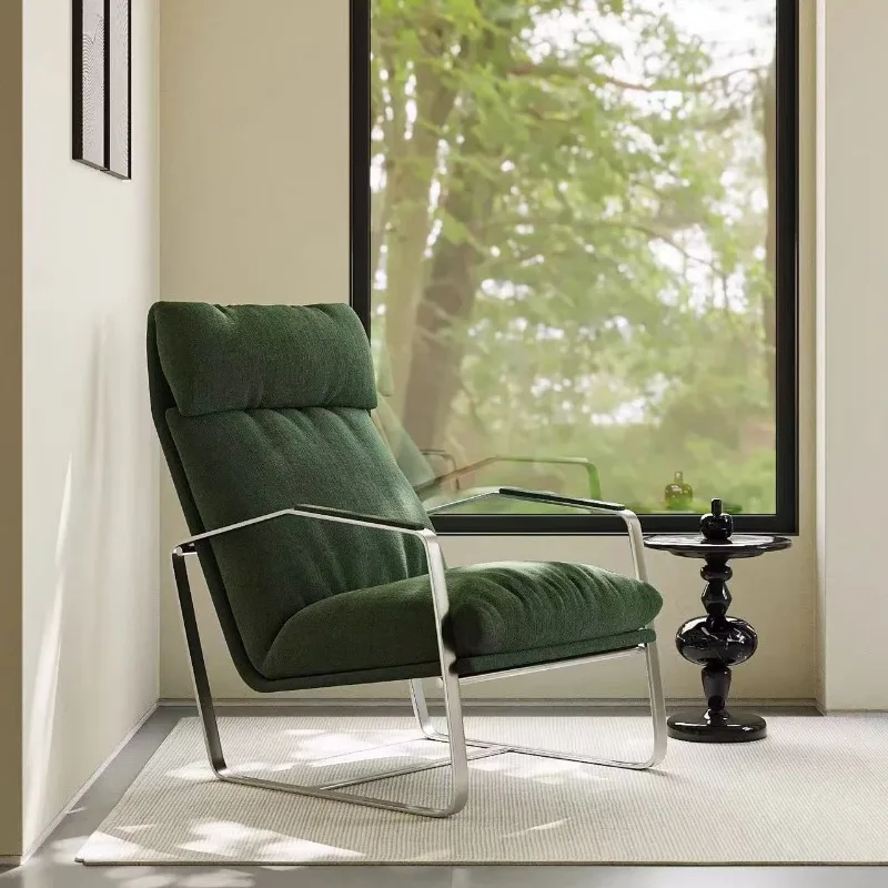 كرسي الترفيه غرفة المعيشة أريكة كسولة وابي سابي القرون الوسطى شرفة بسيطة كرسي أريكة واحد #3