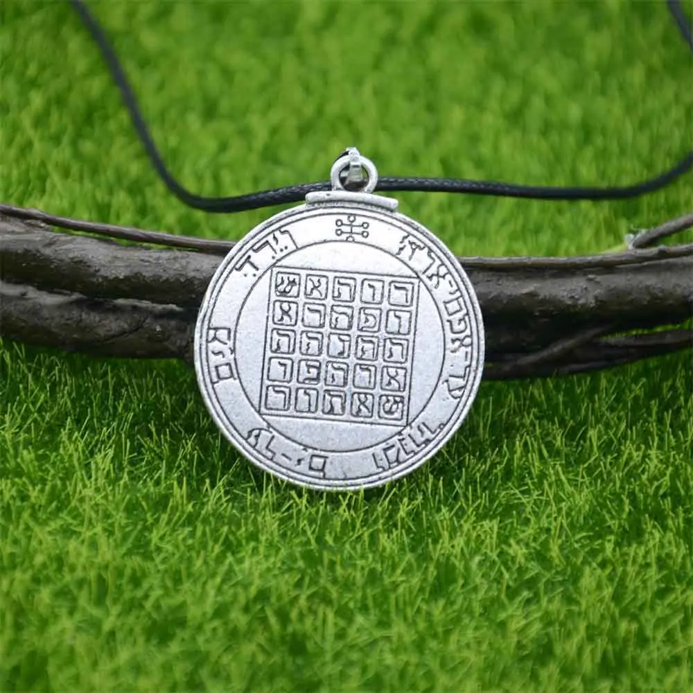 Nostalgia Pentacle Of Saturn Key Of Solomon Seal Pendant Wicca Pagan Talisman Amulet Vintage Necklce Men Women Jewelry