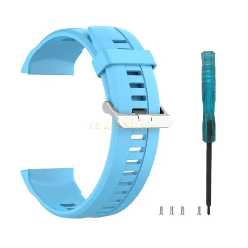 

E56b Силиконовая полоса часов водонепроницаемый браслет 22 -мм удобный ремень для запястья с ремонтным инструментом для часов
